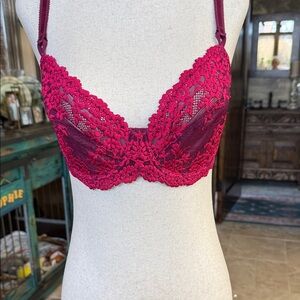 Wacoal Lace Bra in Deep Red
